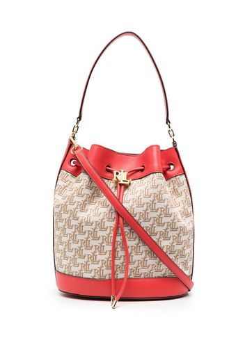 Lauren Ralph Lauren Borsa a secchiello con stampa - Rosso