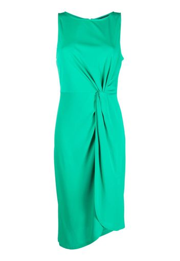 Lauren Ralph Lauren twist-detailing sleeveless mid dress - Verde