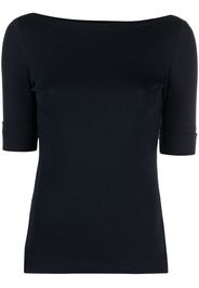 Lauren Ralph Lauren boat-neck fitted top - Blu