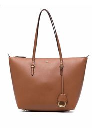 Lauren Ralph Lauren Keaton logo-plaque tote bag - Marrone