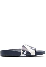 Lauren Ralph Lauren Audrina logo-print slides - Blu