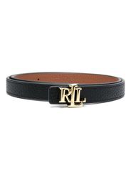 Lauren Ralph Lauren Cintura reversibile con fibbia logo - Nero