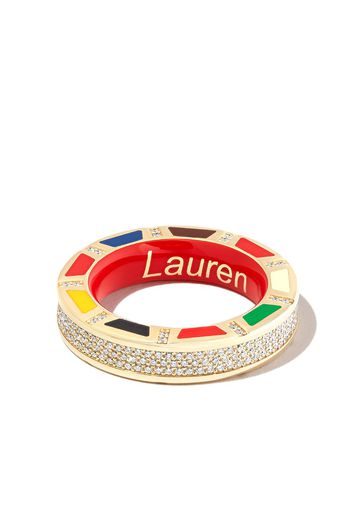 Lauren Rubinski 14kt yellow and white gold diamond ring - Multicolore