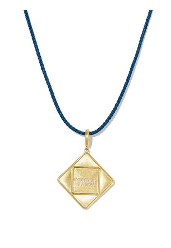 Lauren Rubinski 14kt yellow gold Everything is a Sign necklace - Oro