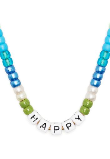 Lauren Rubinski Collana Happy con perline - Blu