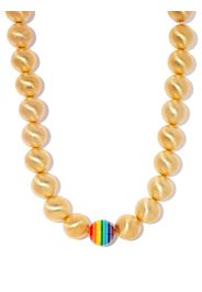 Lauren Rubinski 14kt yellow gold enamel necklace - Oro