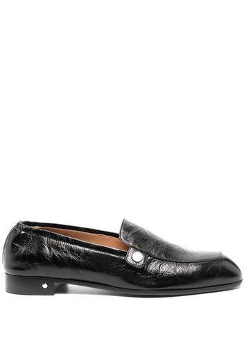 Laurence Dacade creased leather loafers - Nero