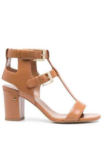 Laurence Dacade 850mm heeled T-bar sandals - Marrone