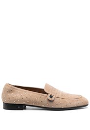 Laurence Dacade rhinestone-embellished suede loafers - Toni neutri