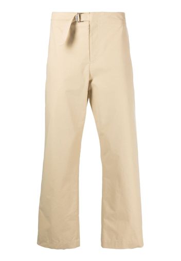 Le 17 Septembre belted-waistband cotton trousers - Toni neutri