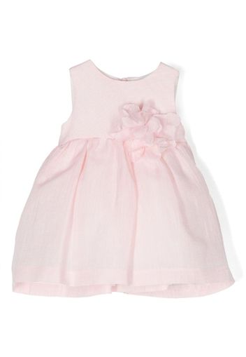 Le Bebé Enfant floral-appliqué sleeveless dress - Rosa