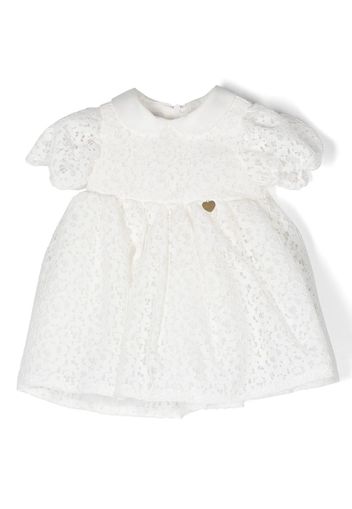 Le Bebé Enfant chantilly-lace dress - Bianco