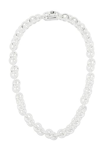 sterling silver Le 253g entrelacs necklace