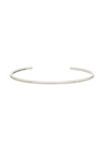 Le Gramme sterling silver Le 7g brushed bangle bracelet - Argento