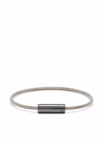 Le Gramme 5g polished ceramic cable bracelet - Argento