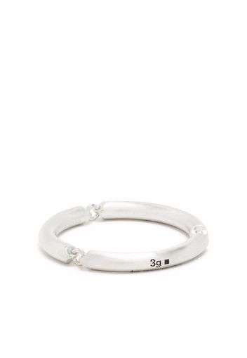 Le Gramme 3g brushed link ring - Argento