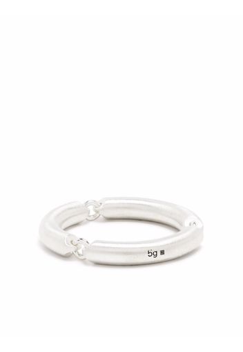 Le Gramme 5g brushed link ring - Argento