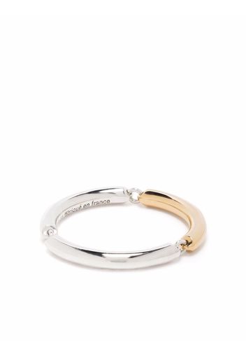 Le Gramme 3g 18kt gold 3 link ring - Argento