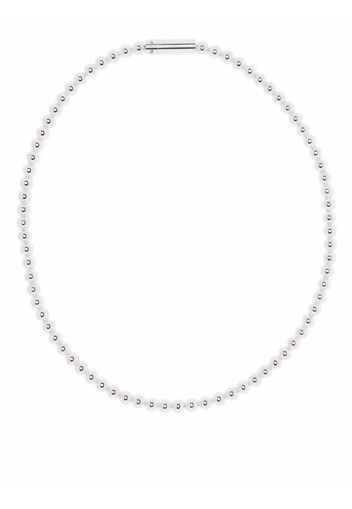 Le Gramme 51g polished beaded necklace - Argento