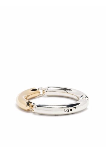 Le Gramme 5g polished 18kt gold link ring - Argento