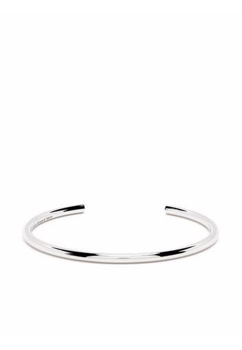 Le Gramme Bracciale rigido con diamanti - Argento