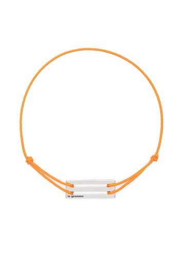 Le Gramme 2,5g sterling silver cord bracelet - Arancione