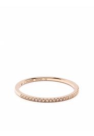 Le Gramme Anello in oro rosa 18kt con pavé di diamanti - Rosso