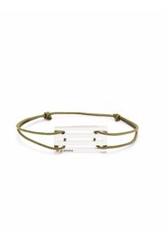 Le Gramme punched cord bracelet - Argento