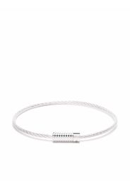 Le Gramme 9g pyramid cable bracelet - Argento