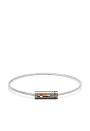 Le Gramme 18kt yellow gold and titanium Cable 5g bracelet - Argento