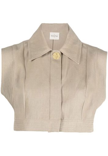 Le Kasha Camicia crop Nagaa - Toni neutri