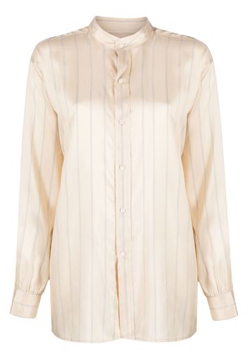 Le Kasha Henryl striped silk shirt - Toni neutri