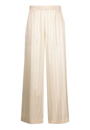 Le Kasha Harper striped silk trousers - Toni neutri