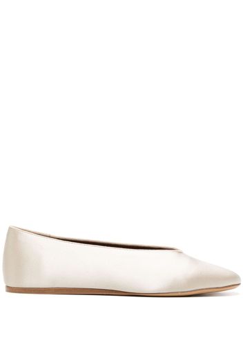 Le Monde Beryl textured ballerina shoes - Marrone