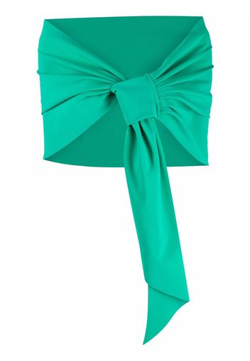 Le Petite Robe Di Chiara Boni gathered knot-detail scarf - Verde