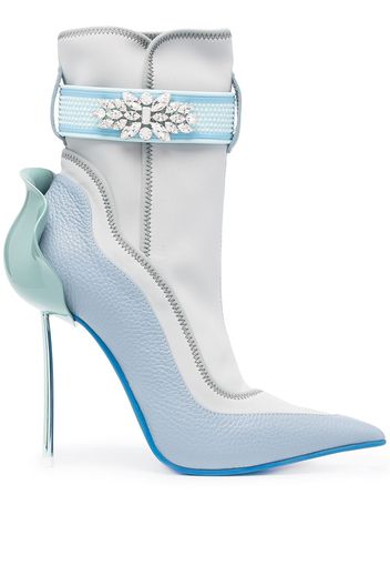 Le Silla crystal-embellished ankle boots - Blu