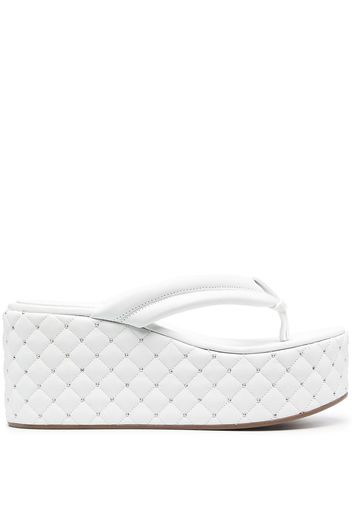 Le Silla quilted platform sandals - Bianco