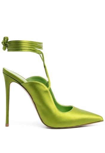 Le Silla Ivy 120mm slingback satin pumps - Verde