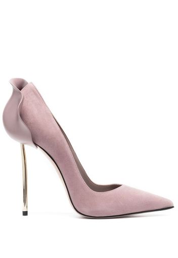 Le Silla Petalo suede 120mm pumps - Viola