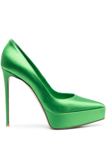 Le Silla Uma 135mm platform pumps - Verde