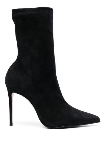 Le Silla Eva 100mm suede ankle boots - Nero