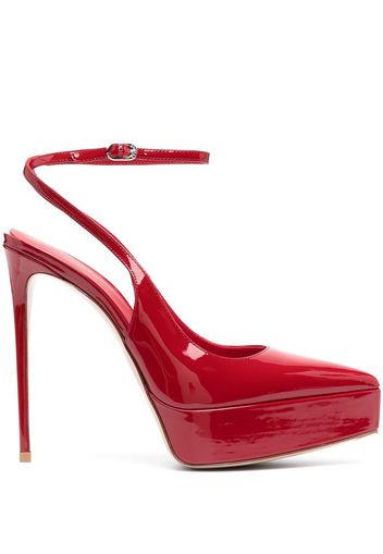 Le Silla 145mm UMA patent leather pumps - Rosso