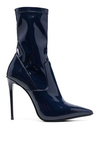 Le Silla Eva vinyl 120mm ankle boots - Blu