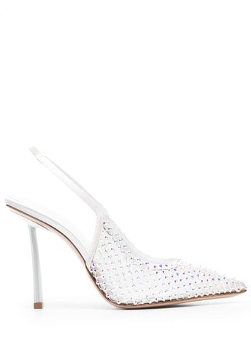 Le Silla Gilda 100mm crystal-embellished pumps - Blu