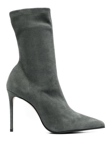 Le Silla Eva 100mm suede ankle boots - Grigio