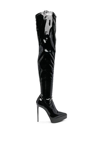 Le Silla Uma 135mm thigh-high boots - Nero