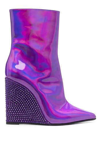 Le Silla Kira 110 mm ankle boot - Viola