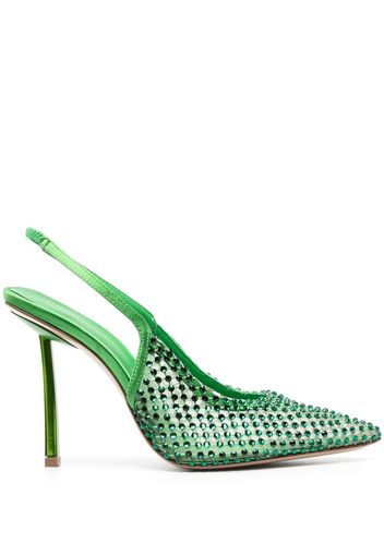 Le Silla Gilda 110mm slingback pumps - Verde