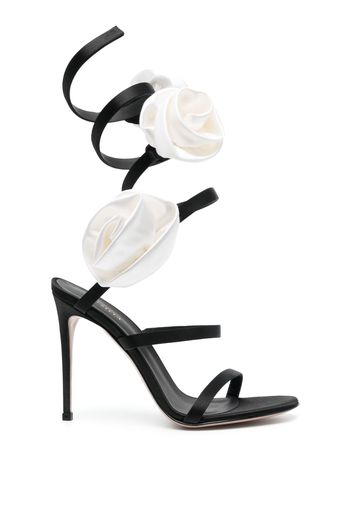 Le Silla Rose high-heel sandals - Nero