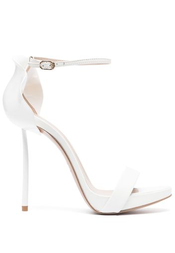 Le Silla Petalo 100mm leather sandals - Bianco